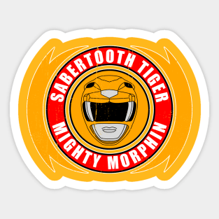 Yellow SaberTooth Sticker